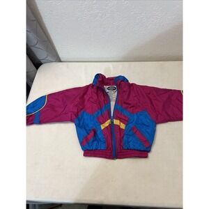 Vintage Authentic‎ Industrie Wear Zip Up Size 2T Toddler Windbreaker Raincoat
